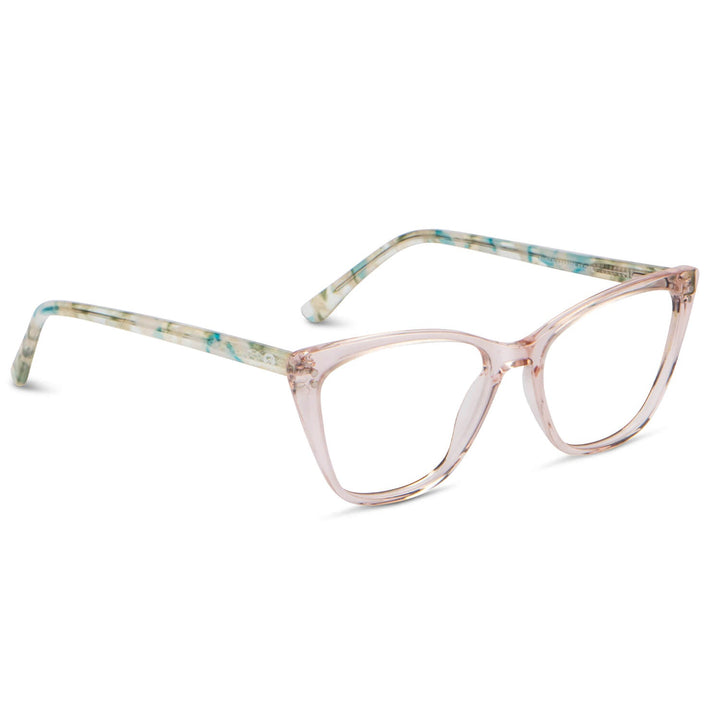 Eyeglasses optical agate pattern women with sun clip-on polarized with clip-on overlay prescription lenses Bonoboss #color_verde