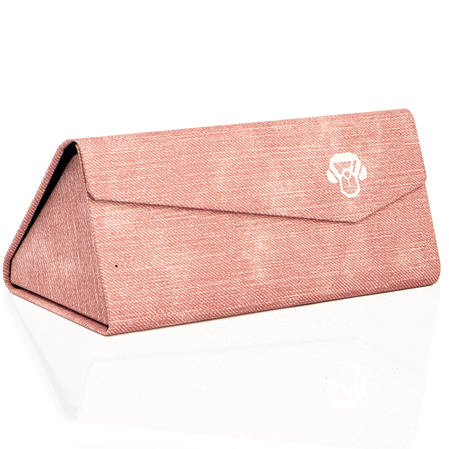 estuche plano origami para anteojos de sol polarizados y lentes ópticos para mujer color rosado  #color_rosado