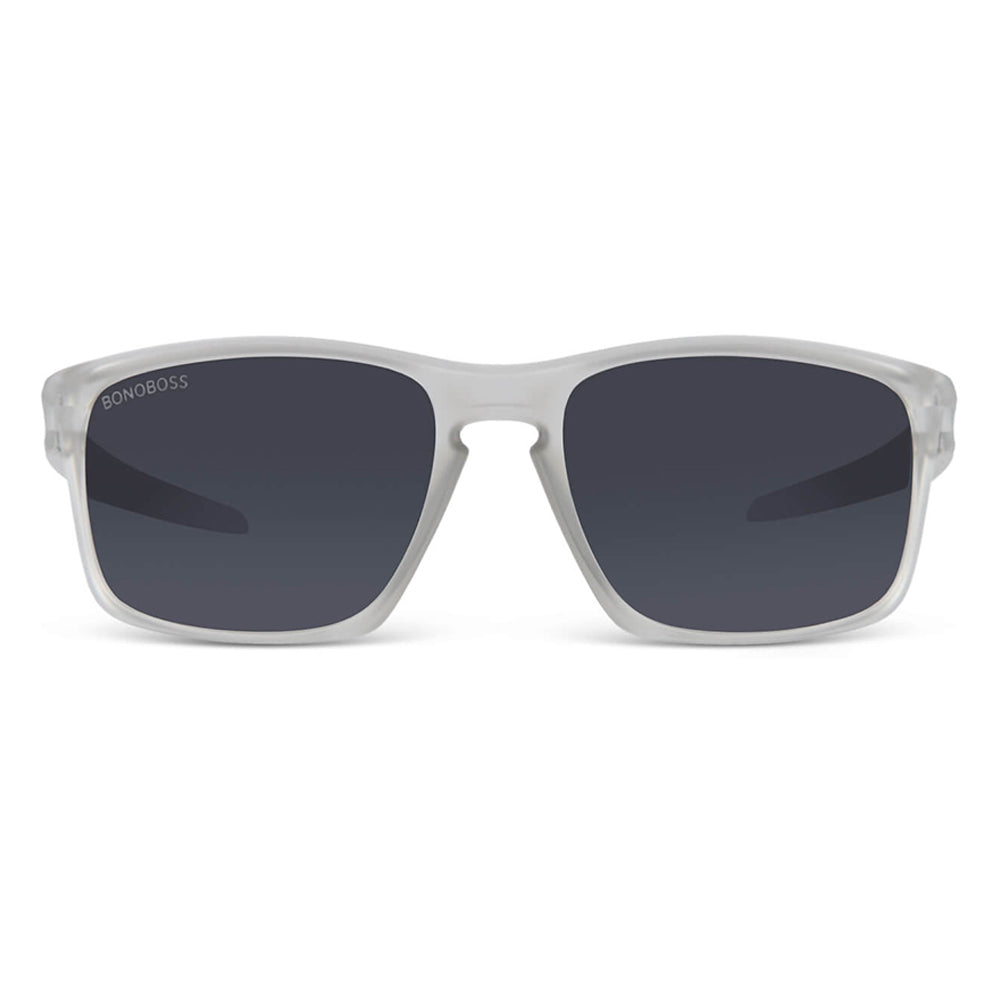 Lenses sunglasses platico recycled rectangular clasicos clear for women and men Bonoboss #color_transparente