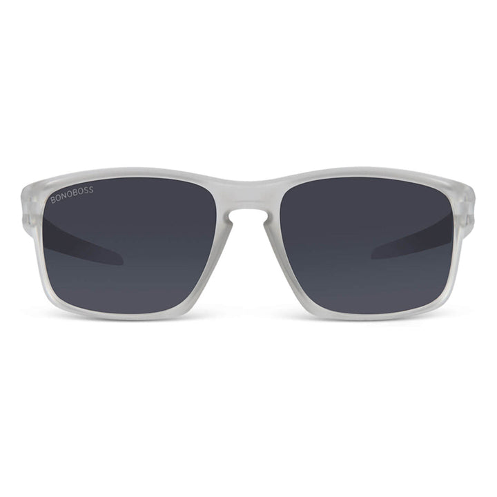 Lenses sunglasses platico recycled rectangular clasicos clear for women and men Bonoboss #color_transparente