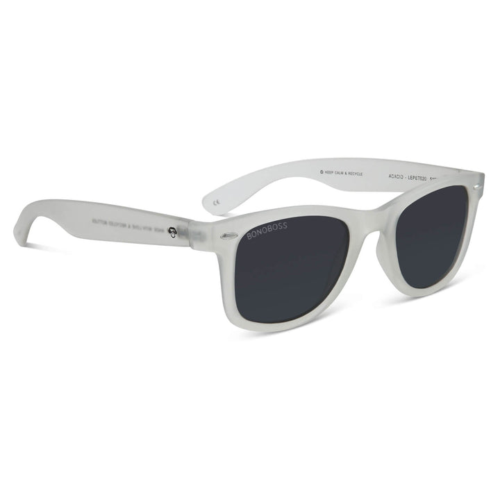 Lenses sunglasses platico recycled agate pattern clasicos white for women and men Bonoboss #color_transparente