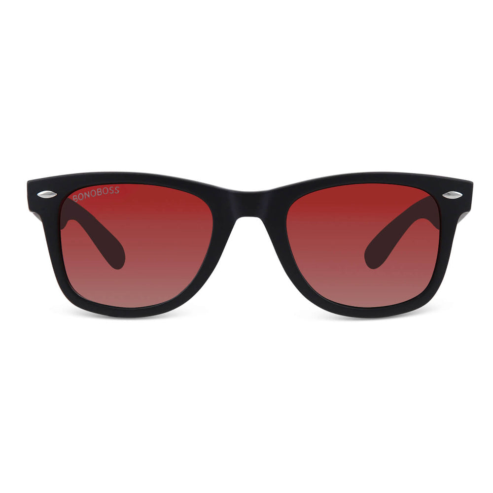 Sunglasses rectangular clasicos polarized for men and women red Bonoboss #color_rojo