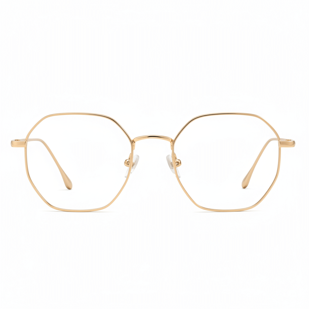 Frame optical with sun clip-on polarized delgado and liviano with or sin prescription optica bonoboss distribuidor optical frames optical wholesale #color_gold