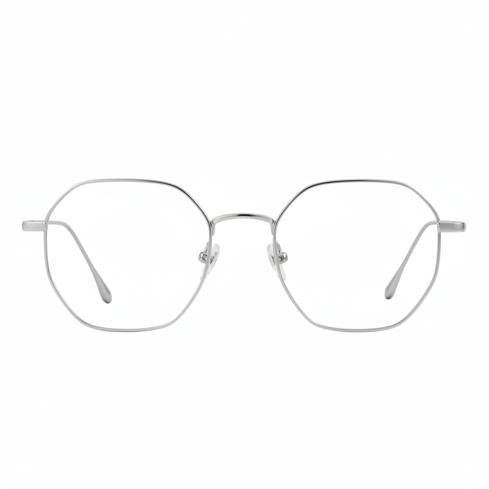 Frame optical with sun clip-on polarized delgado and liviano with or sin prescription optica bonoboss distribuidor optical frames optical wholesale #color_silver
