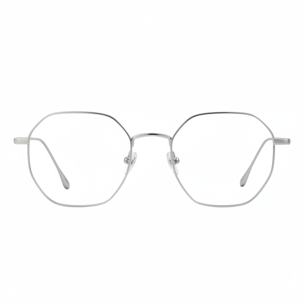 Frame optical with sun clip-on polarized delgado and liviano with or sin prescription optica bonoboss distribuidor optical frames optical wholesale #color_silver