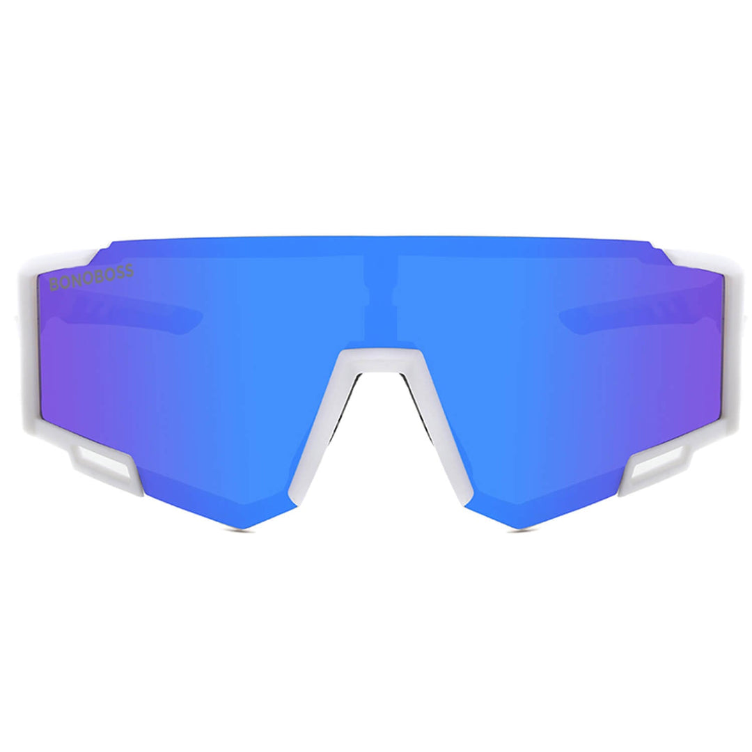 Lenses sunglasses polarized deportivos acetate for men and women white cristal blue reflectante Bonoboss #color_blanco