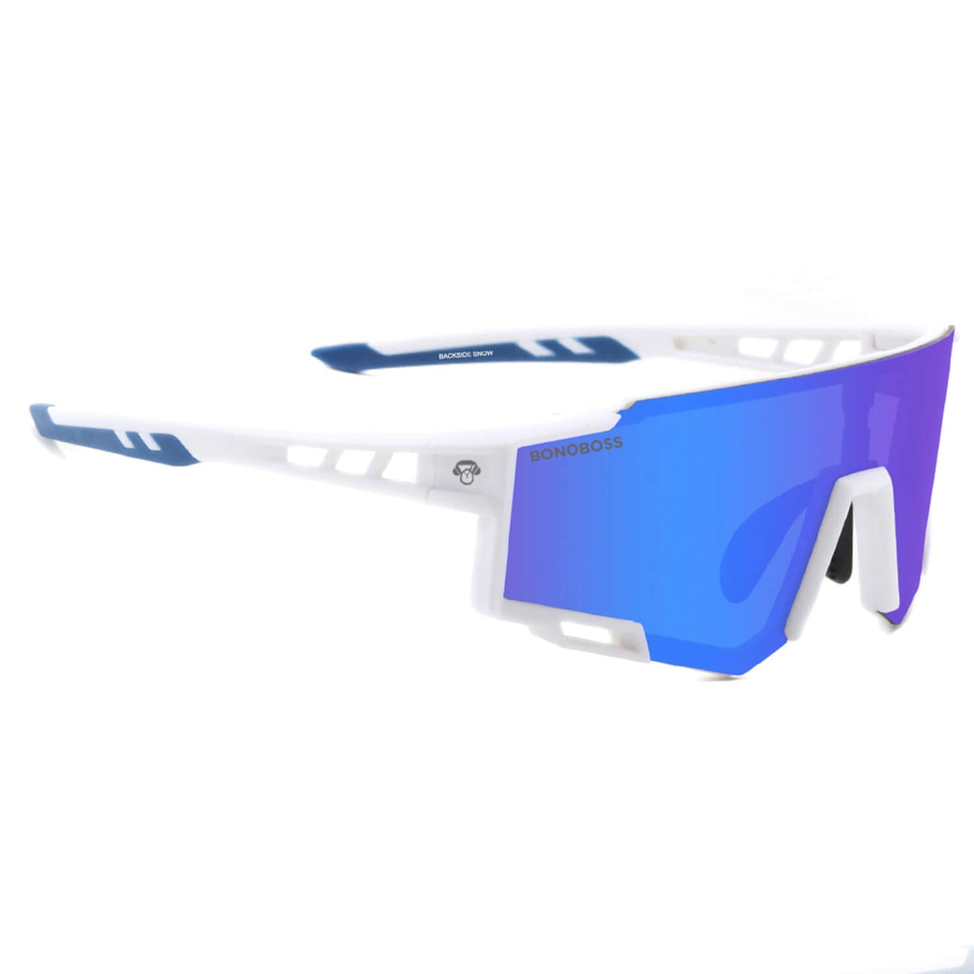 Lenses sunglasses polarized deportivos acetate for men and women white cristal blue reflectante Bonoboss #color_blanco
