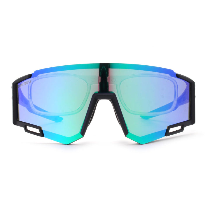 Lenses sunglasses polarized deportivos acetate for men and women black cristal blue reflectante Bonoboss #color_sky