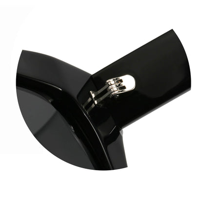 anteojos lentes de sol polarizados de color negro forma clásica para hombre y mujer de cara redonda con o sin receta optica grandes tamaño XL #color_negro