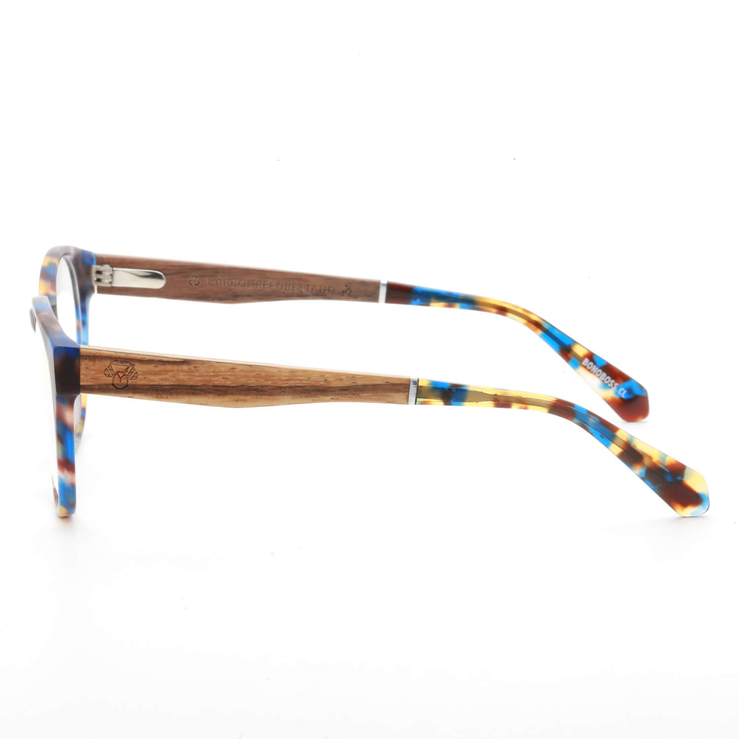 marcos ópticos redondos acetato organico sustentable ecologico patas madera natural plastico reciclado para hombre y mujer mayorista de opticas carey 2025#color_carey