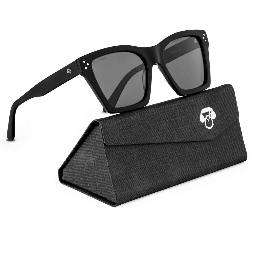 Sunglasses rayban blackfor women square larges for round face Bonoboss #color_negro