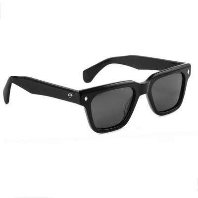 anteojos de sol cuadradados rectangulares polarizados de color negro para hombre y mujer de cara redonda de moda