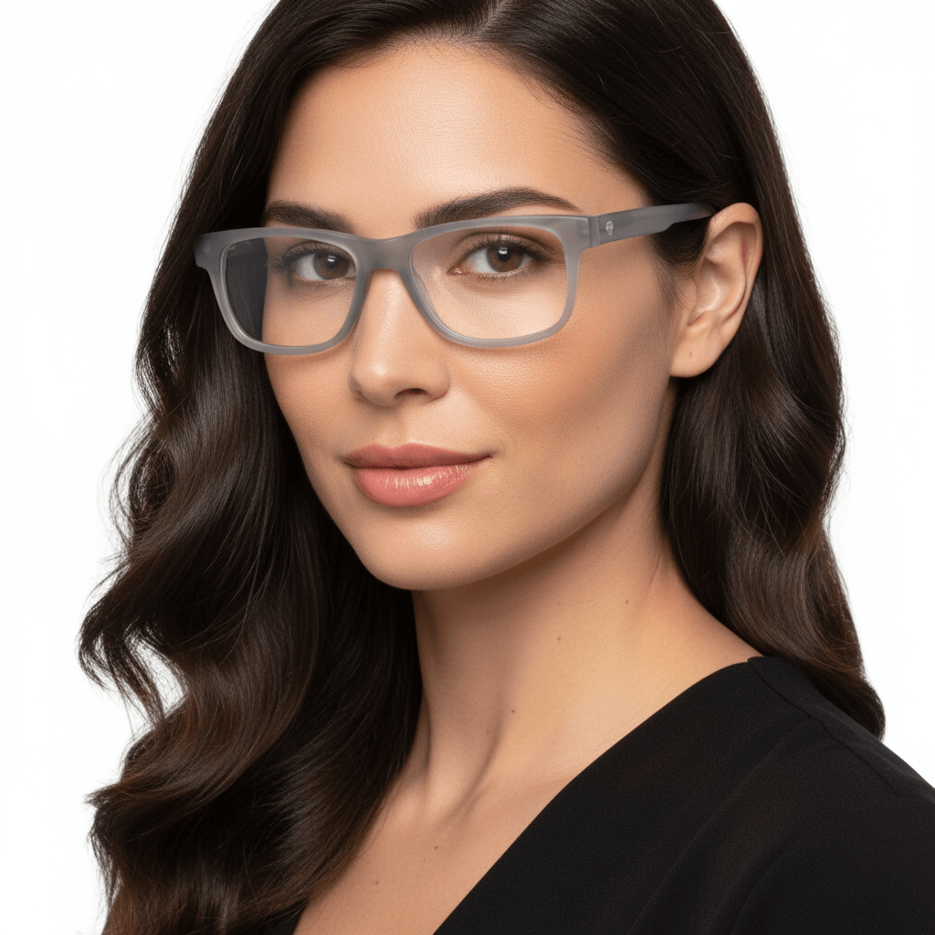 Frames or optical frames material sustainable recycled ecológico forma rectangular blue for men and women round face Bonoboss #color_blue
