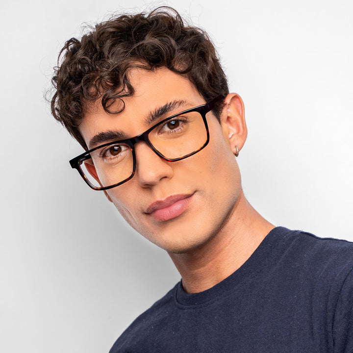 Marcos lenses optical tortoise prescription multifocal bifocal adelgazado blue light filter rectangular round face large men women.jpg Bonoboss #color_carey