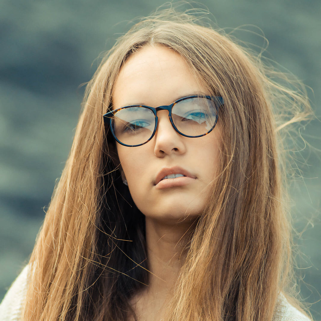 Optical frames round acetate organico sustainable ecologico temples natural wood recycled plastic for men and women optical wholesale tortoise 2025 women Bonoboss #color_carey