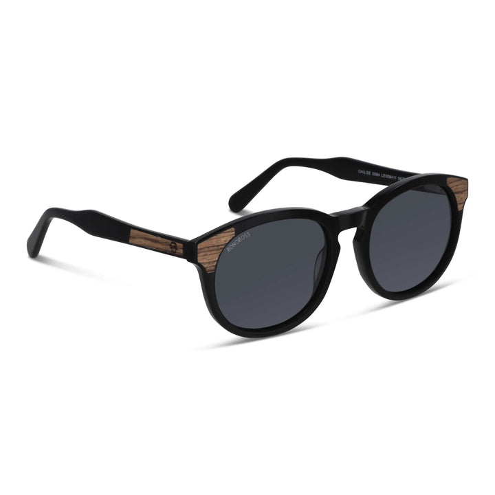 Lenses sun chiloe 0084 bio-acetate black foto producto bonoboss #color_negro