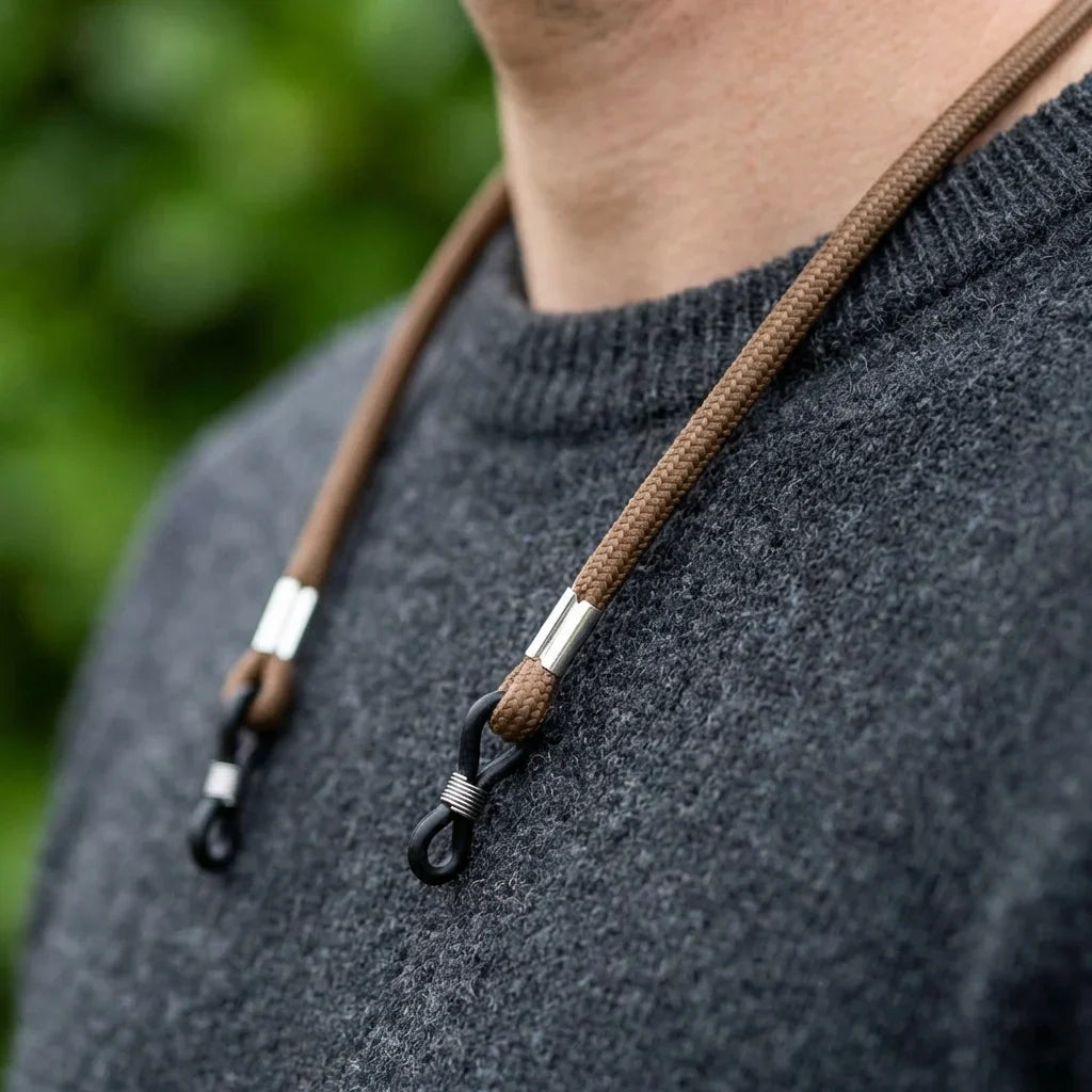 Correa for lenses recycled brown close-up in cuello outfit casual bonoboss #color_brown