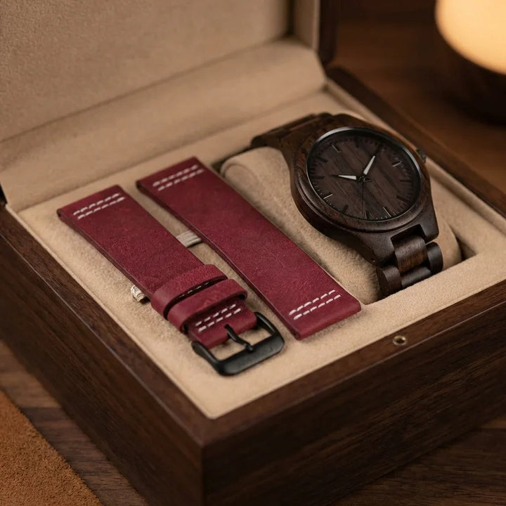 Correa cuero for reloj presentación regalo caja premium bonoboss
