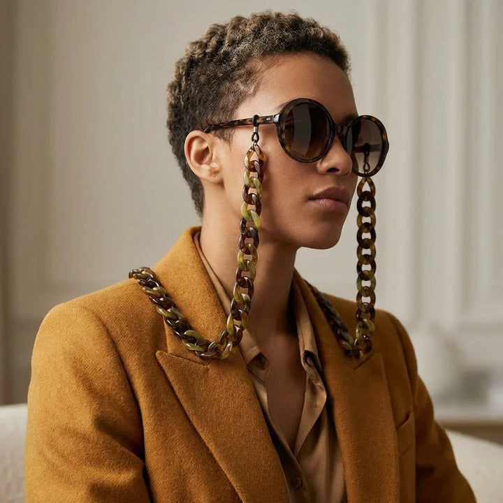 Cadena acetate recycled for lenses tortoise editorial moda fashion bonoboss #color_carey