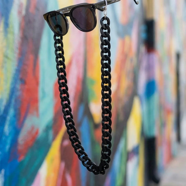 Cadena acetate recycled for lenses black fondo urbano artístico galería bonoboss #color_negro