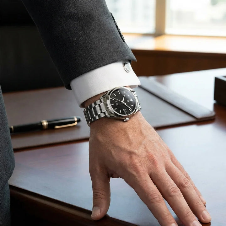 Correa stainless steel for reloj silver in muñeca look ejecutivo bonoboss #color_plateado