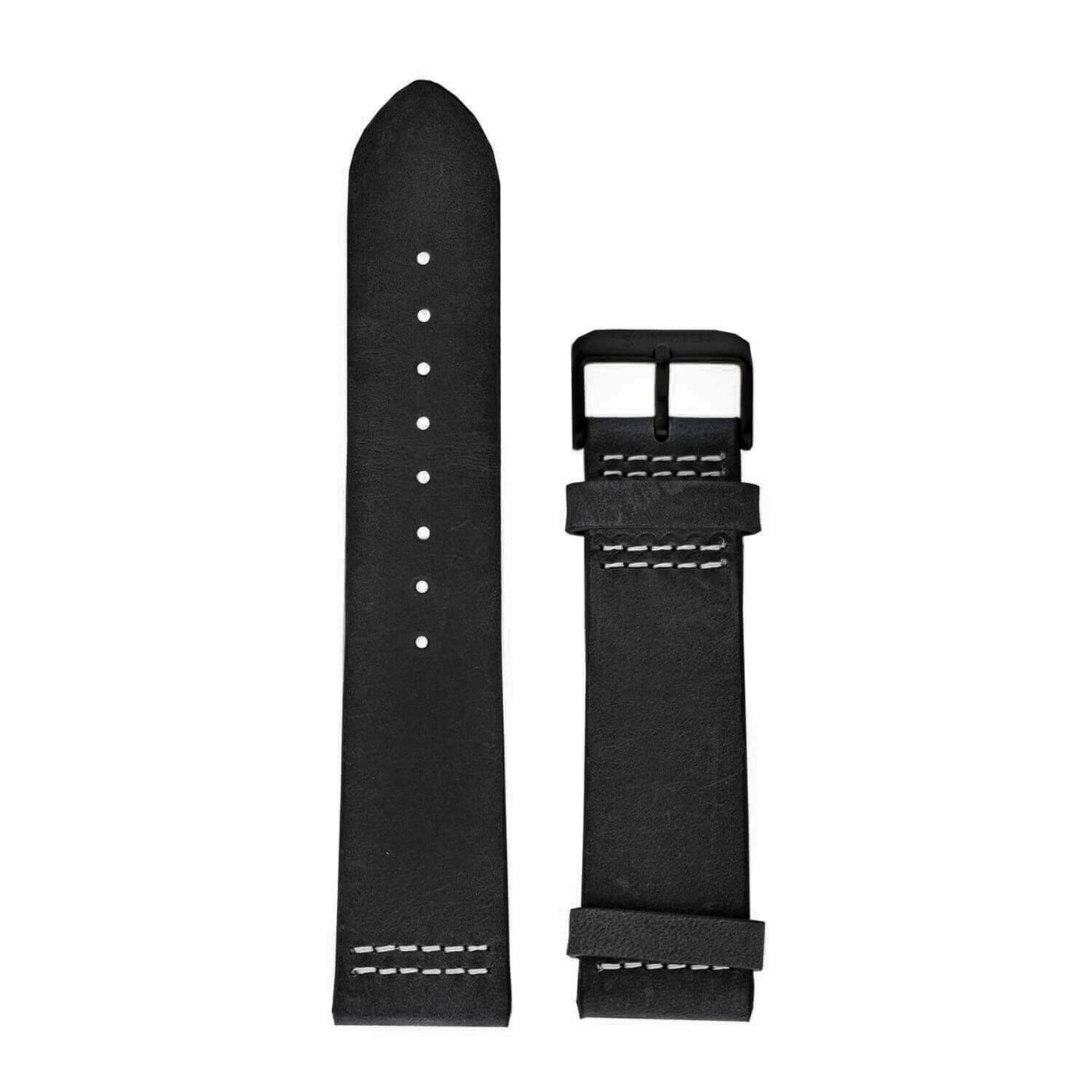 Premium Leather Strap 20mm Black