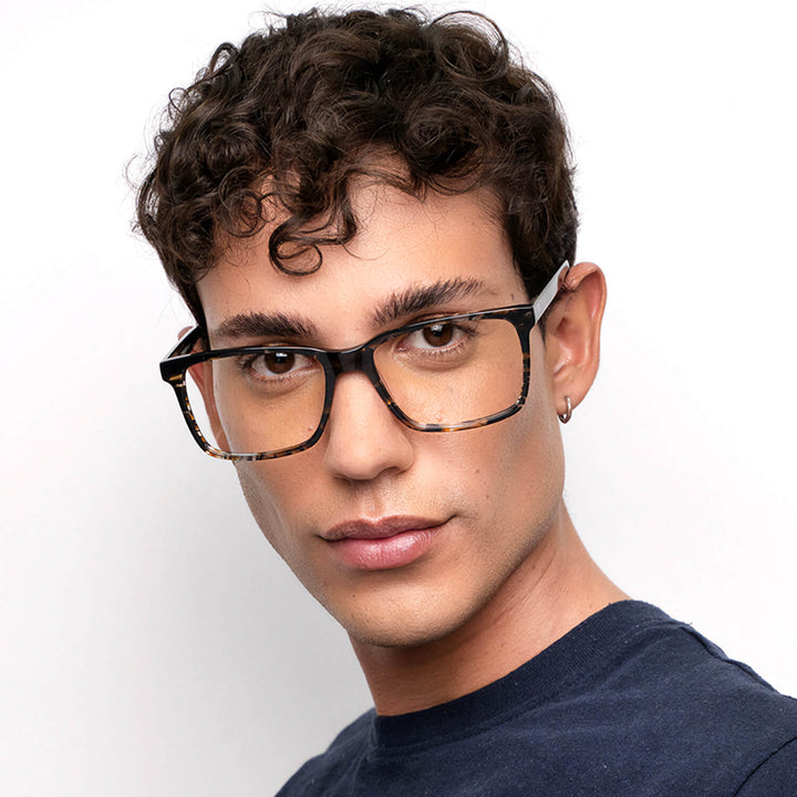 Marcos eyeglasses optical prescription multifocal bifocal adelgazado blue light filter lenses mayorista distribuidor men xl larges men women Bonoboss #color_marble