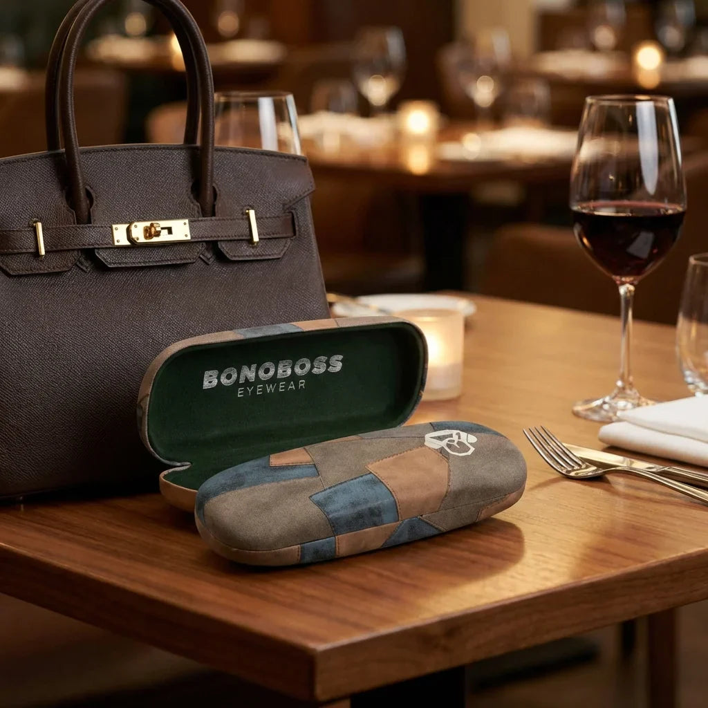 Estuche almeja for lenses brown in mesa restaurante bonoboss #color_cafe