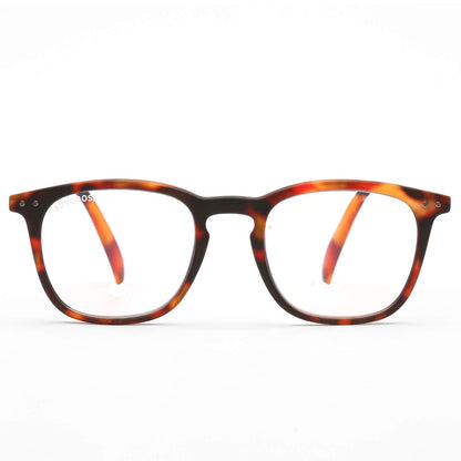 anteojo lectura filtro azul color carey redondeado para hombre mujer moda sustentable botellas plasticas recicladas