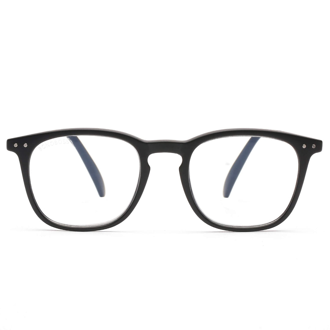 Lenses lectura fiji black round filtro luz blue UV protection400 antirreflejo rpet recycled black mate unisex bonoboss