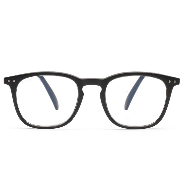 Lenses lectura fiji black round filtro luz blue UV protection400 antirreflejo rpet recycled black mate unisex bonoboss