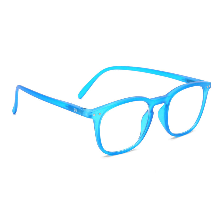 Lenses lectura fiji blue matte round filtro luz blue UV protection400 antirreflejo blue mate unisex bonoboss