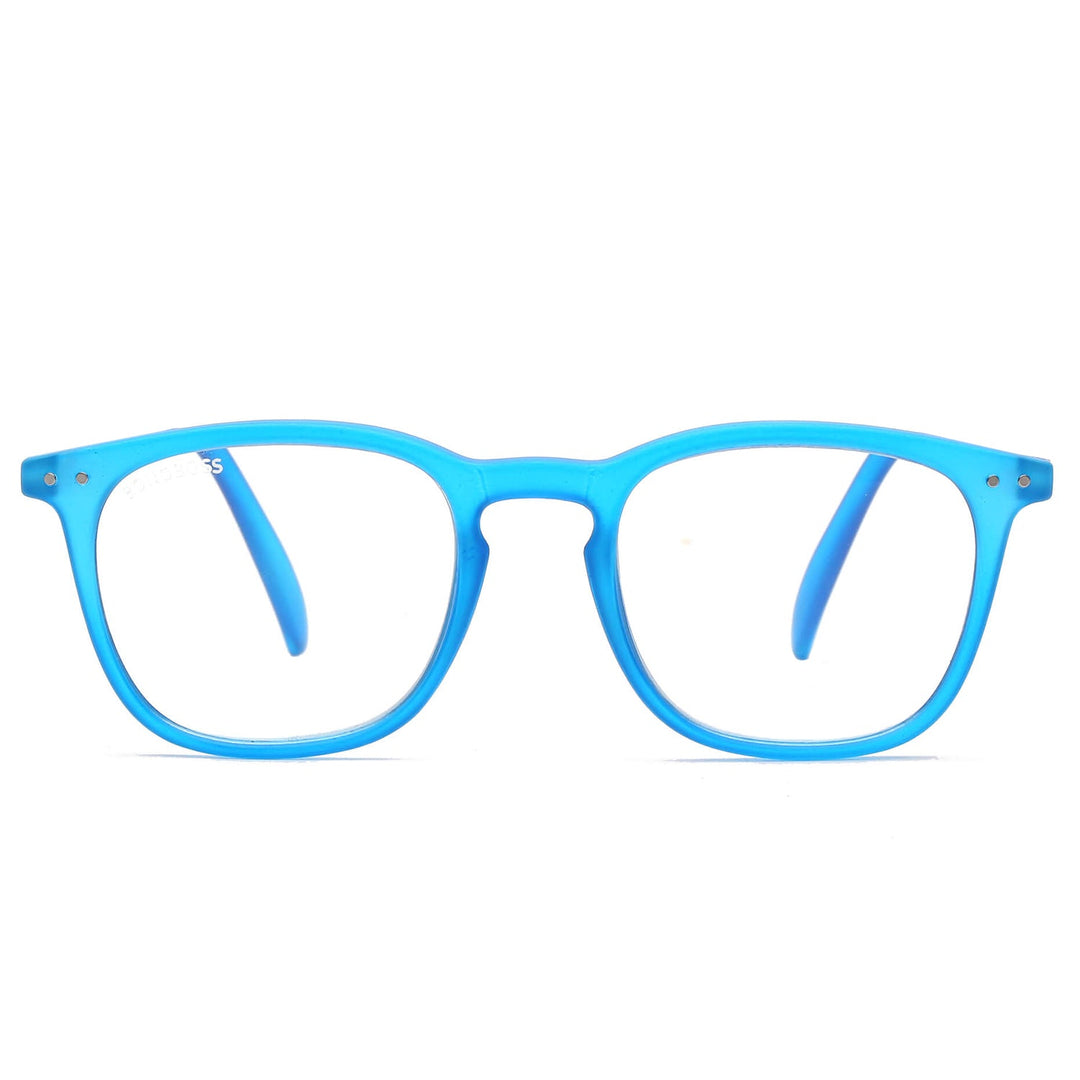 Lenses lectura fiji blue matte round filtro luz blue UV protection400 antirreflejo rpet recycled blue mate unisex bonoboss