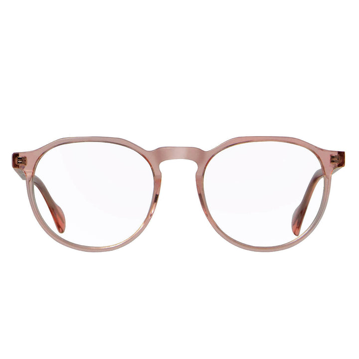 Marcos lenses optical round acetate color durazno blue light filter men women Bonoboss #color_damasco
