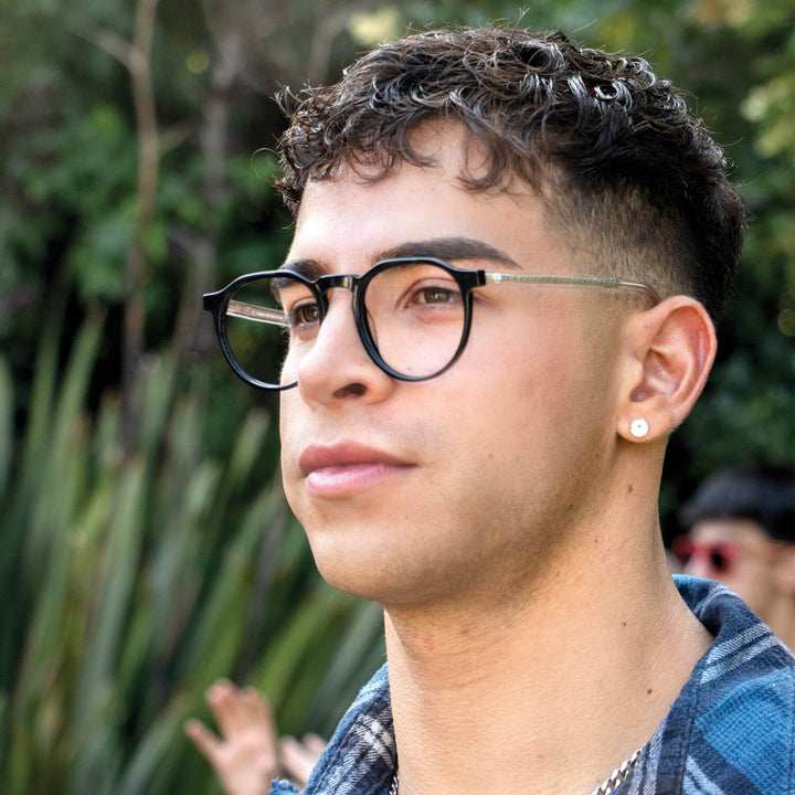 Galapagos bicolor marcos lenses eyeglasses optical prescription men moda sustainable bio acetate biodegradable recycled bonoboss #color_bicolor