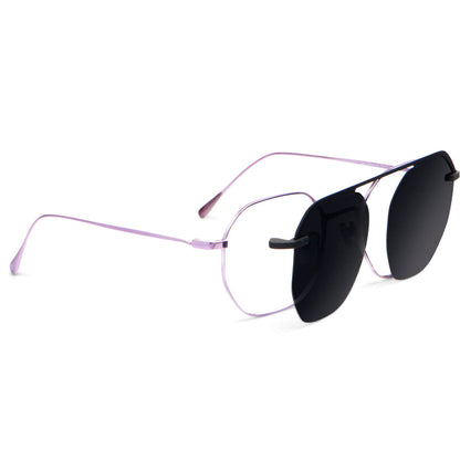 armazon optico con clip de sol polarizado delgado y liviano con o sin receta optica bonoboss distribuidor de marcos opticos mayorista de opticas #color_purple