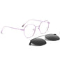 armazon optico con clip de sol polarizado delgado y liviano con o sin receta optica bonoboss distribuidor de marcos opticos mayorista de opticas #color_purple