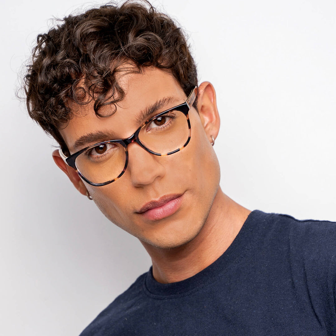 Lenses agate pattern acetate sustainable wood men women round face mayorista optica prescription mayorista distribuidor tortoise Bonoboss #color_carey