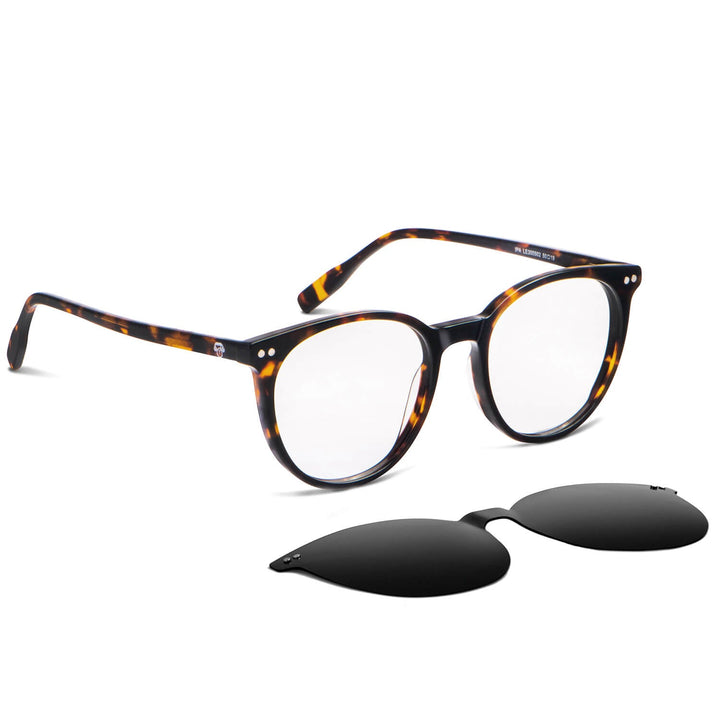 Ipa eyeglasses agate pattern tortoise with sobre lente iman sun clip-on polarized for lenses optical prescription for men and women Bonoboss #color_carey