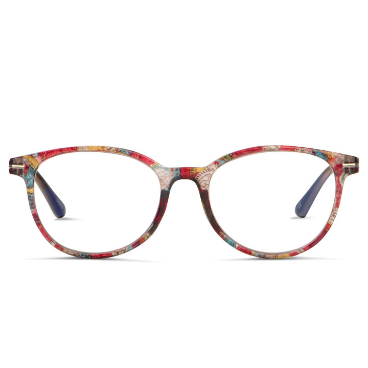 Lenses lectura jackie mosai agate pattern filtro luz blue UV protection400 antirreflejo rpet recycled multicolor mosaico women bonoboss