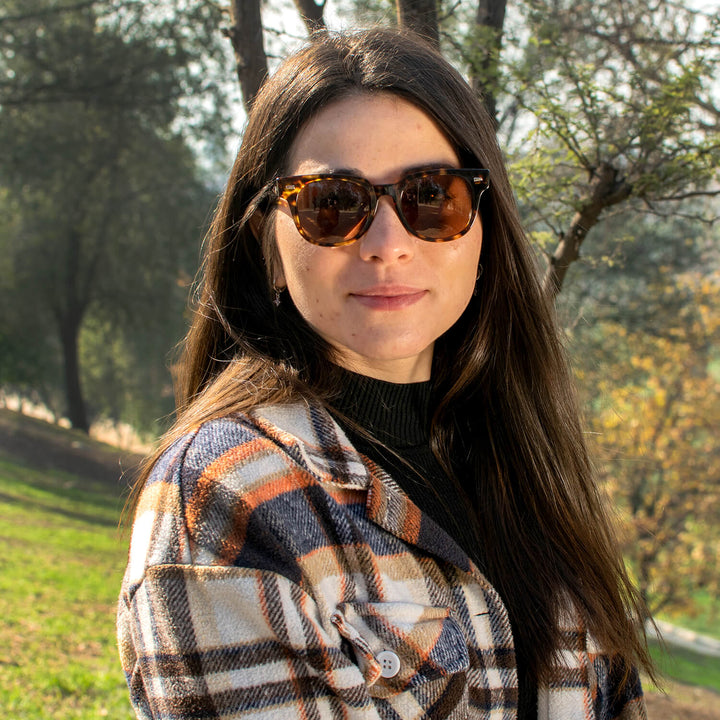 Sunglasses polarized optical for women round face and large Bonoboss #color_carey
