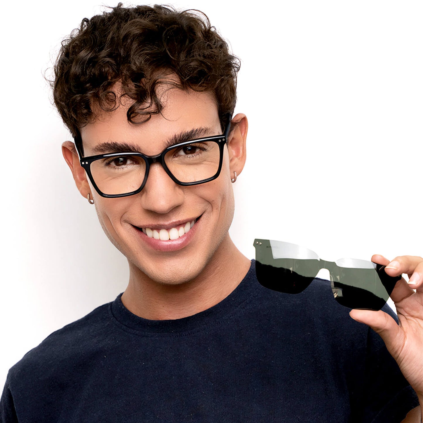 lentes opticos clip sol polarizado sobrelente iman hombre mujer cara grande negro.jpg #color_negro