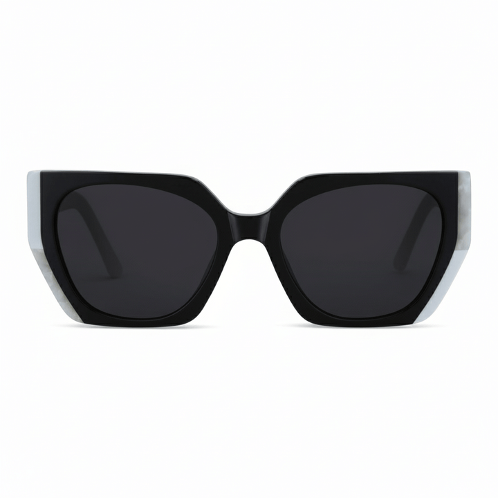 La front view unos eyeglasses sunglasses moda oversized larges xl forma rectangular Bonoboss #color_black