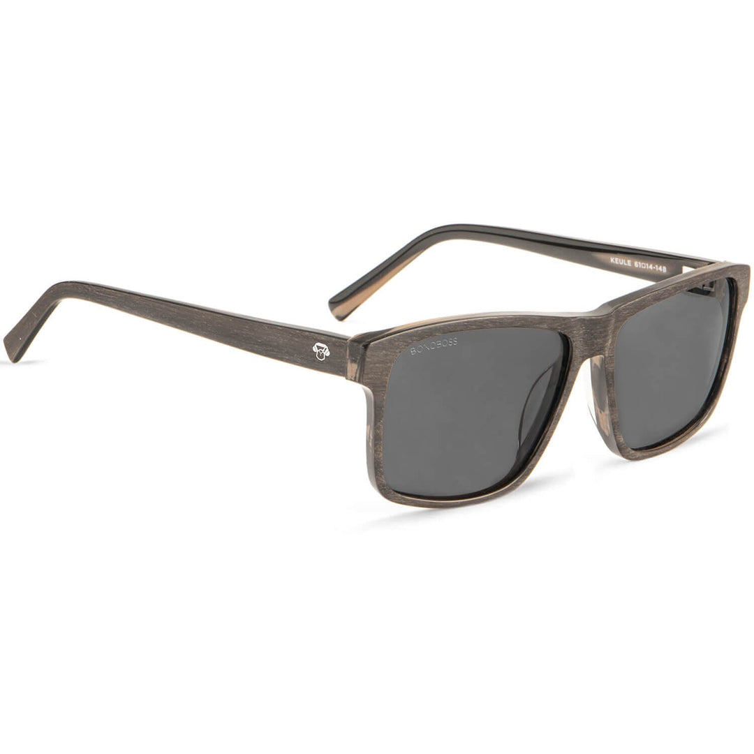 Lenses sunglasses polarized rectangular black for men Bonoboss #color_cacao