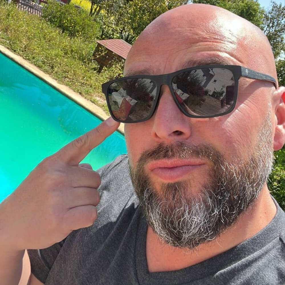 lentes anteojos de sol polarizados rectangulares  color negro para hombre  #color_cacao