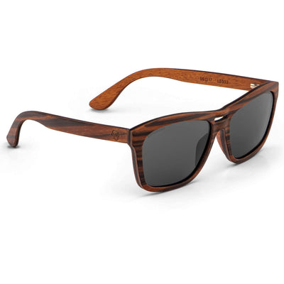 lentes de sol rectangulares polarizados de madera para hombre de cara redonda y grande