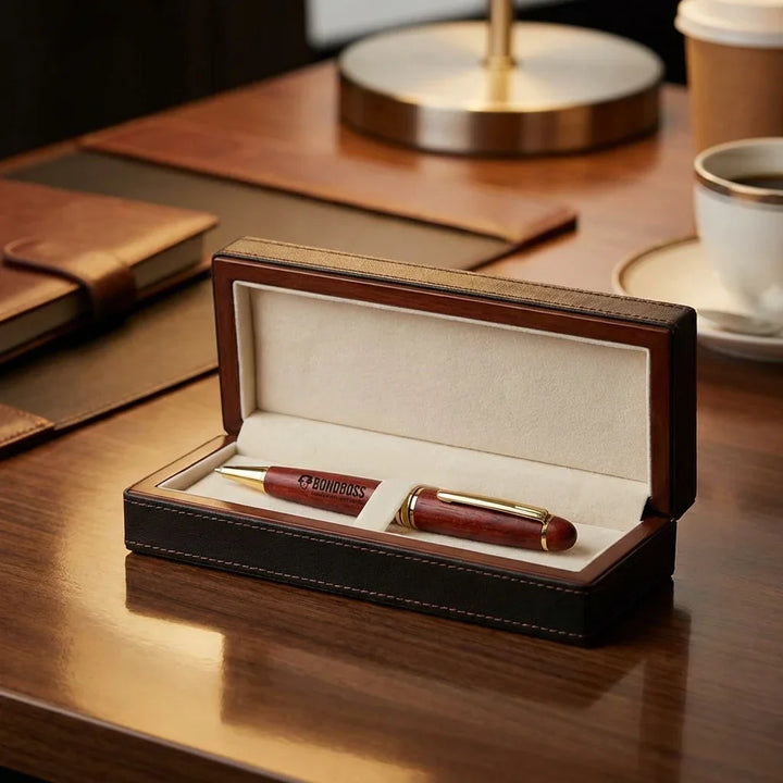 Lápiz wooden premium corporate gift caja elegante bonoboss