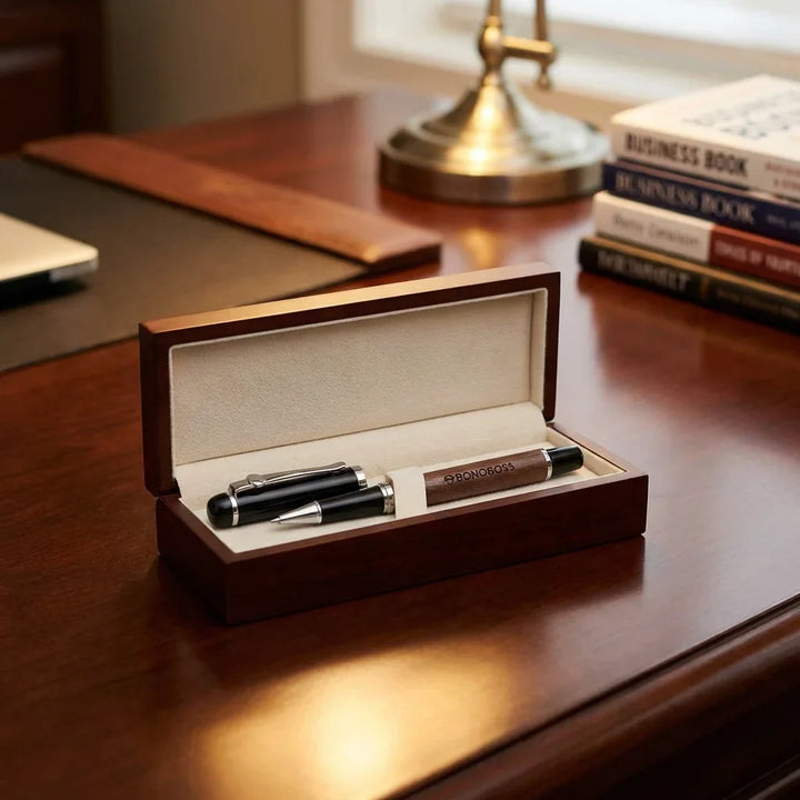 Lápiz wooden premium corporate gift caja elegante bonoboss