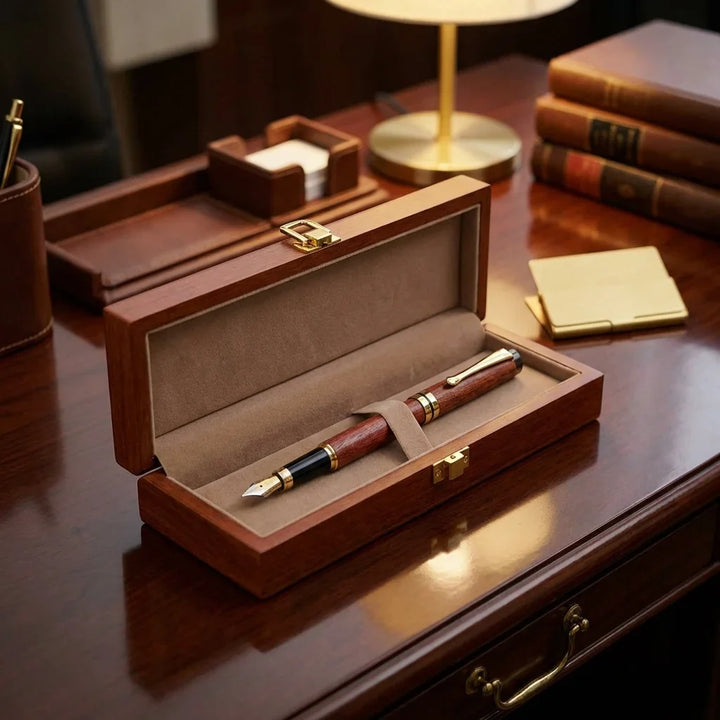 Lápiz wooden premium corporate gift caja elegante bonoboss