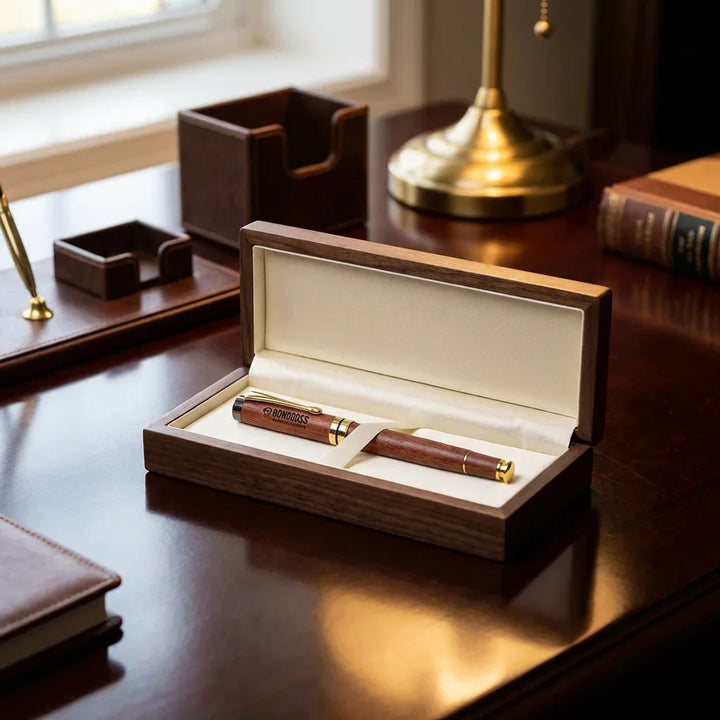 Lápiz wooden premium corporate gift caja elegante bonoboss